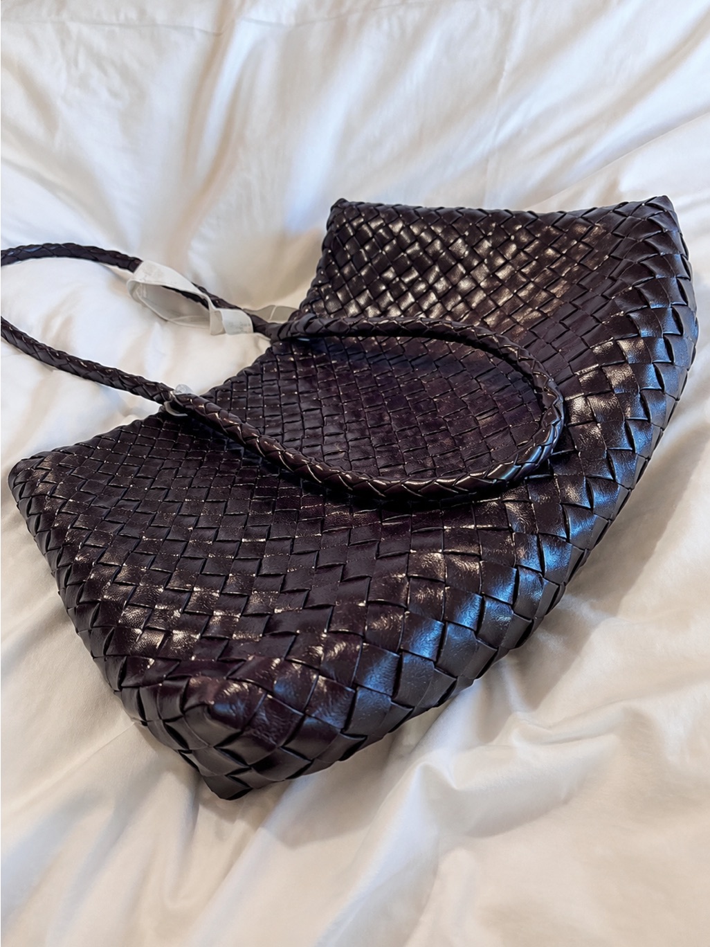 Dragon Diffusion Woven Shoulder Bag In Dark Brown — image 4 of 4